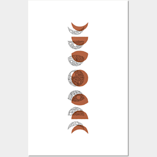 Moon phases Posters and Art